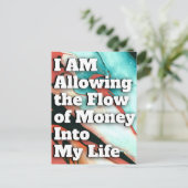 Carte Postale Droit d'attraction Manifestation de l'argent Citat (Debout devant)