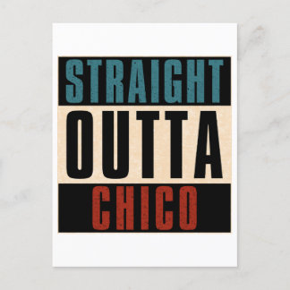 Carte Postale Droit devant Chico California CA