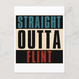 Carte Postale Droit devant Flint Michigan MI