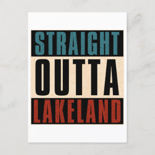 Carte Postale Droit devant Lakeland Floride FL