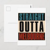 Carte Postale Droit devant Melbourne Floride FL (Devant / Derrière)