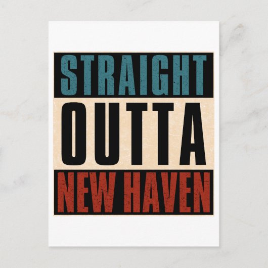 Carte Postale Droit devant New Haven Connecticut CT (Devant)