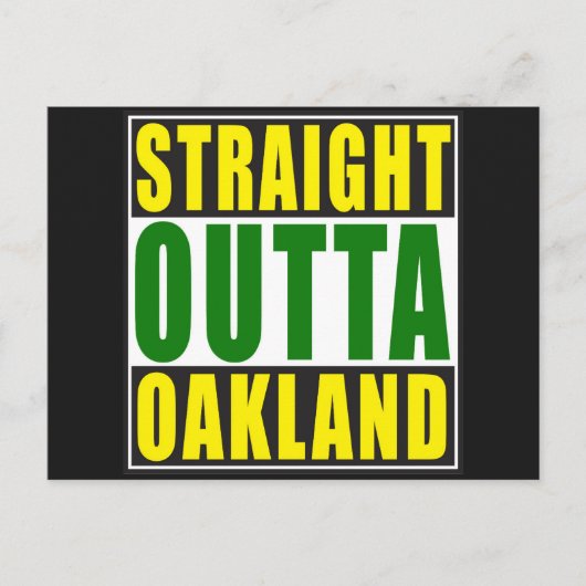 Carte Postale Droit devant Oakland Green (Devant)