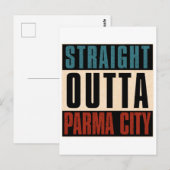 Carte Postale Droit devant Parma Ohio OH (Devant / Derrière)