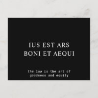 Droit Goodness & Equity Inspirational Latin Citati