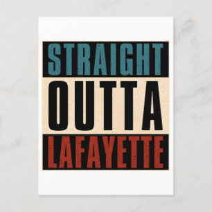 Carte Postale Droite Outta Lafayette Louisiana LA
