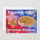 Carte Postale Droits de vote - Déménagement de Filibuster (Devant / Derrière)