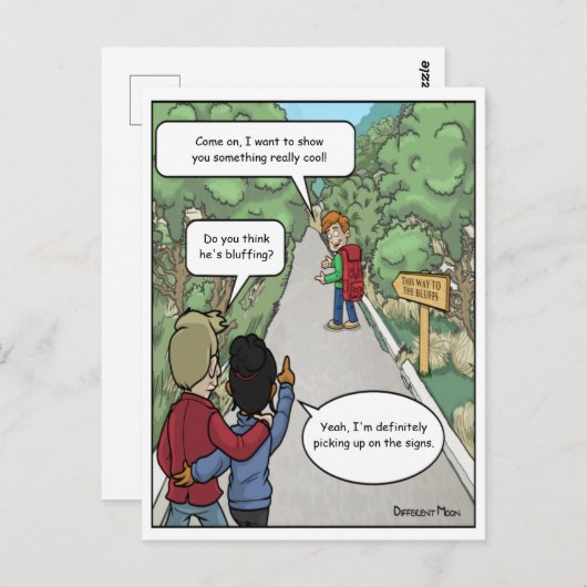 Carte postale drôle (Devant / Derrière)