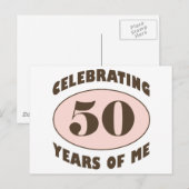 Carte Postale Drôle 50e anniversaire cadeaux (Devant / Derrière)