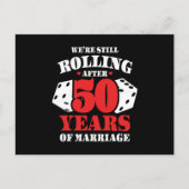 Carte Postale Drôle 50e Anniversaire Couple Marié 50 Ans (Devant)