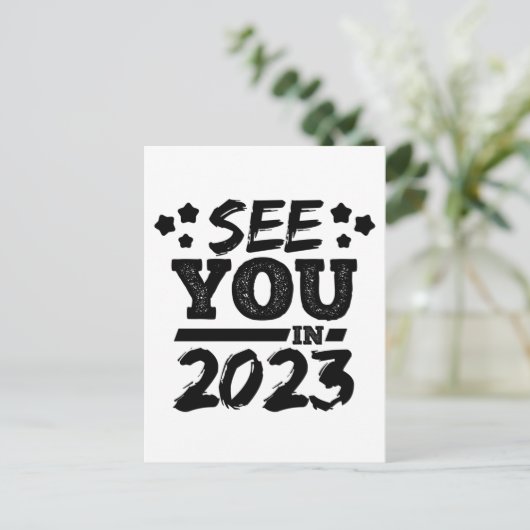 Carte Postale drôle À bientôt en 2023 (Debout devant)