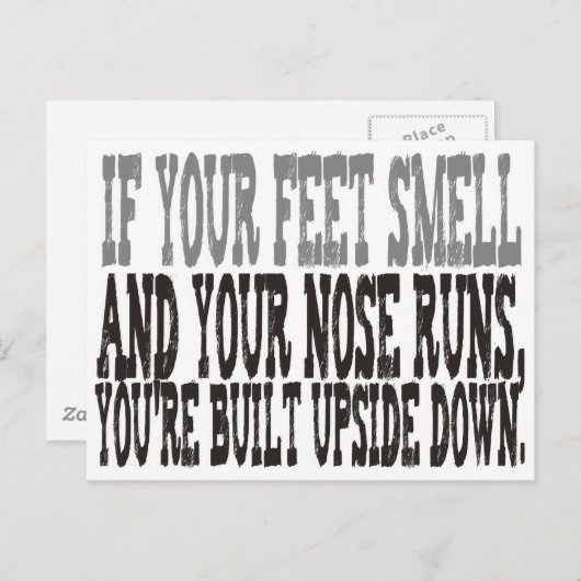 Carte Postale Drôle à dire (Devant / Derrière)