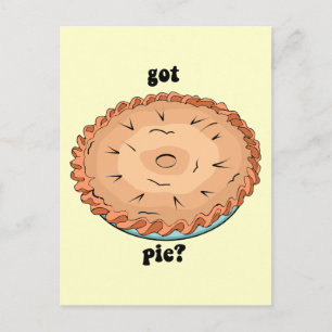 Carte Postale Drôle a eu la tarte