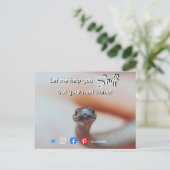 Carte Postale drôle agence immobilière reniflez votre prochaine  (Debout devant)