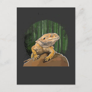 Carte Postale Drôle Amoureux des animaux de reptile de dragon