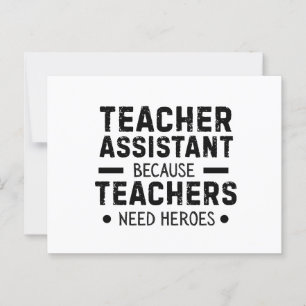 Carte Postale drôle assistant enseignant blague