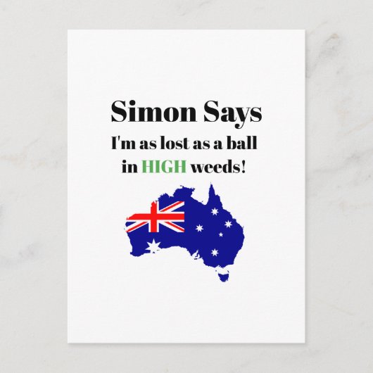Carte Postale Drôle Aussie Dire (Devant)