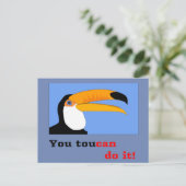 Carte Postale Drôle bande dessinée Toucan oiseau blague ond line (Debout devant)