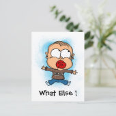 Carte postale "drôle bébé" Quoi d'autre ! (Debout devant)