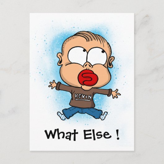 Carte postale "drôle bébé" Quoi d'autre ! (Devant)