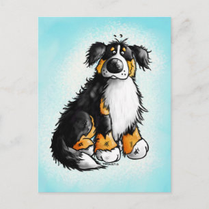 Carte postale Drôle Bernese Mountain Dog