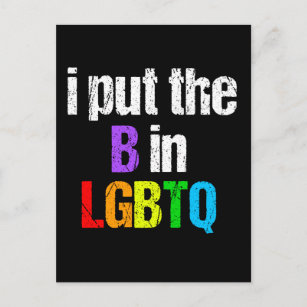 Carte Postale Drôle Bisexuel LGBTQ Humour arc-en-ciel