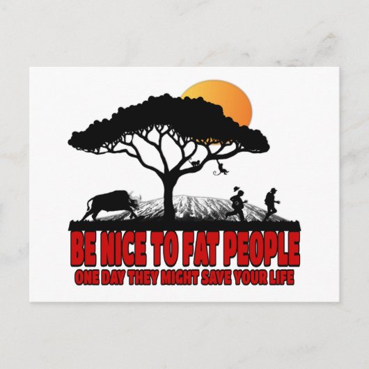 Carte Postale Drôle blague grasse (Devant)