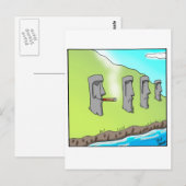 Carte Postale Drôle cadeau de dessin animé de Cigar Island de Pâ (Devant / Derrière)