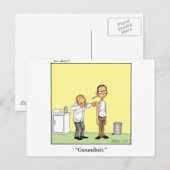 Carte Postale Drôle cadeau de dessin Médicale! (Devant / Derrière)