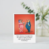 Carte Postale Drôle cadeau de vin! (Debout devant)