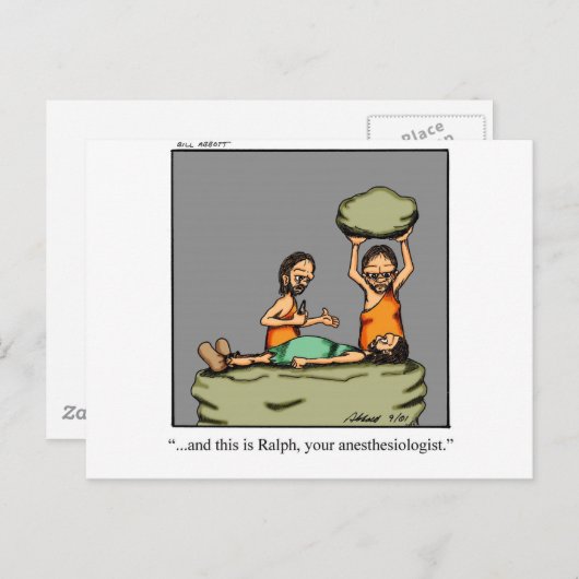 Carte Postale Drôle cadeau Médicale ! (Devant / Derrière)