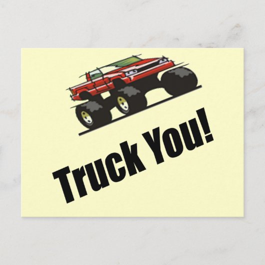 Carte Postale Drôle Camion T-shirts T-shirts cadeaux (Devant)