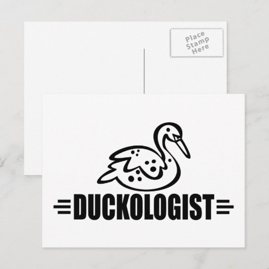 Carte Postale Drôle Canard (Devant / Derrière)