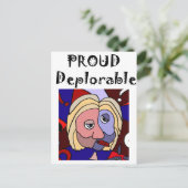Carte Postale Drôle Caricature politique déplorable (Debout devant)