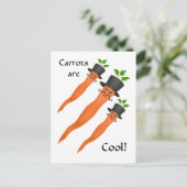 Carte Postale Drôle carottes cool (Debout devant)