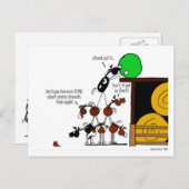 Carte Postale Drôle Carton Pyramide Horse (Devant / Derrière)