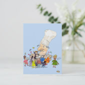 Carte Postale Drôle Cartoon Chef Français (Debout devant)
