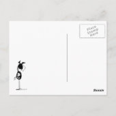 Carte Postale Drôle Cartoon Cheval (Dos)