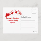 Carte Postale Drôle Cartoon de Noël "Sleigh Security" (Dos)