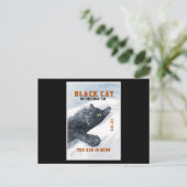 Carte Postale Drôle Chambre Chat Noir Le Lit Est Mon Amoureux de (Debout devant)