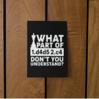 Drôle Chess Move Black and White