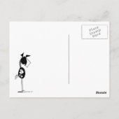 Carte Postale Drôle Cheval & Llama Cartoon (Dos)