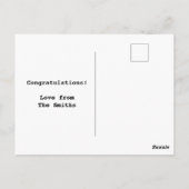 Carte Postale Drôle chien illustration félicitations nouvel empl (Dos)