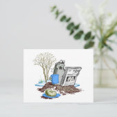 Carte Postale Drôle Chillin' Out Groundhog (Debout devant)