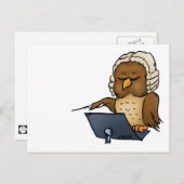 Carte Postale Drôle Chouette (Devant / Derrière)