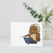 Carte Postale Drôle Chouette (Debout devant)