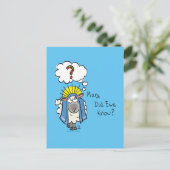 Carte Postale Drôle Christian Noël mignon Mouton Dessin (Debout devant)