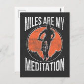 Carte Postale Drôle Citation VTT Hobby VTT (Devant / Derrière)