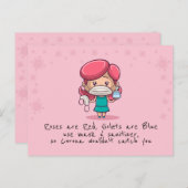 Carte Postale Drôle COVID Valentine's Day PostCard (Devant / Derrière)