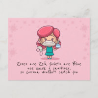 Drôle COVID Valentine's Day PostCard
